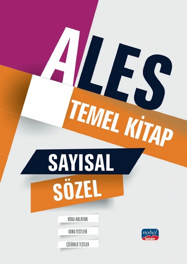 ALES - Sayısal - Sözel / Konu Anlatımı - Konu Testleri - Çözümlü Testler – Komisyon – Nobel Sınav kitap kapağı