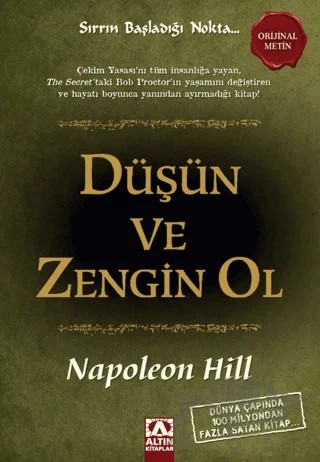 Düşün ve Zengin Ol – Napoleon Hill – Altın Kitaplar kitap kapağı