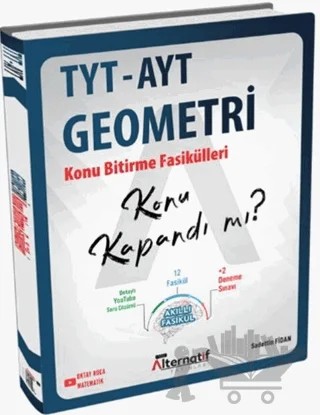 TYT AYT Geometri Konu Bitirme Fasikülleri – Sadettin Fidan – Alternatif Yayınları kitap kapağı