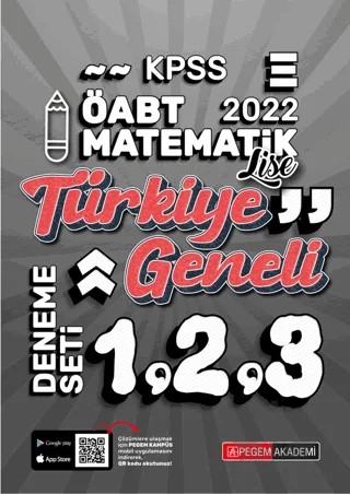 2022 KPSS ÖABT Lise Matematik 1-2-3 (3'lü Deneme) – Kolektif – Pegem Akademi Yayıncılık kitap kapağı