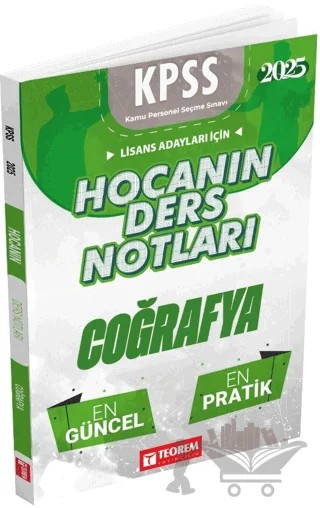 Hocanın Ders Notları Coğrafya – Kolektif – Teorem Yayıncılık kitap kapağı