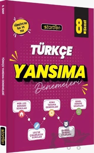 8. Sınıf Türkçe Yansıma Denemeleri – Kollektif – Startfen Yayınları kitap kapağı