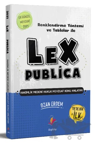 Lex Publica Hakimlik Medeni Hukuk Mevzuat Konu Anlatımı – Ozan Erdem – Dizgi Kitap kitap kapağı