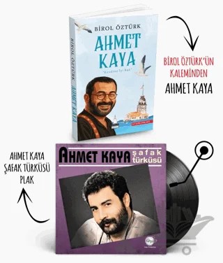 Plaklı Kitaplar - Ahmet Kaya - Şafak Türküsü Plak – Birol Öztürk – Plak kitap kapağı