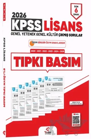 2026 KPSS Genel Yetenek Genel Kültür Çıkmış Sorular Tıpkı Basım Son 6 Sınav Çözümlü – Kolektif – Tekrar Akademi Yayınları kitap kapağı