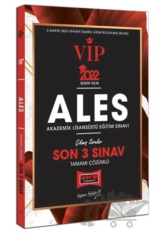 2022 ALES VIP Tamamı Çözümlü Son 3 Sınav Çıkmış Sorular – Kolektif – Yargı Yayınevi kitap kapağı