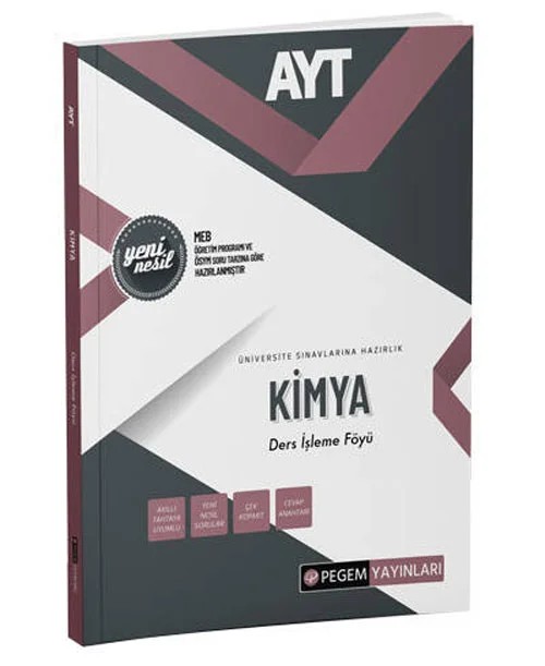 AYT Kimya Ders İşleme Föyü – Pegem Akademi Yayıncılık kitap kapağı