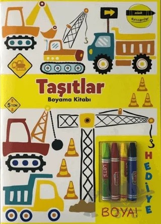Taşıtlar Boyama Kitabı - Minik Ressamlar – Kolektif – Doğan Egmont Yayıncılık kitap kapağı