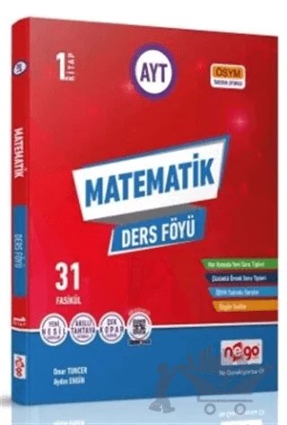 AYT Matematik 1. Kitap Ders Föyü – Kolektif – Nego Yayınları kitap kapağı