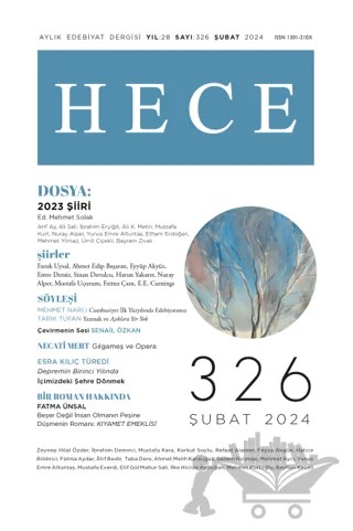 Hece Dergisi - Sayı 326 Şubat 2024 – Hece Dergisi kitap kapağı