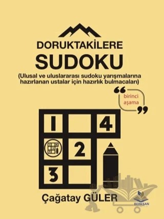 Doruktakilere Sudoku - Birinci Aşama – Çağatay Güler – Berksan Yayıncılık kitap kapağı