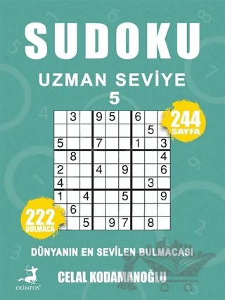 Sudoku Uzman Seviye 5 – Celal Kodamanoğlu – Olimpos Yayınları kitap kapağı