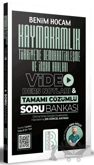 Kaymakamlık Türkiye'de Demokratikleşme ve İnsan Hakları Video Ders Notları ve Tamamı Çözümlü Soru Bankası – Alper Akçay – Benim Hocam Yayınları kitap kapağı