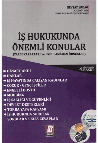 İş Hukukunda Önemli Konular – Nevzat Erdağ – Bilge Yayınevi kitap kapağı