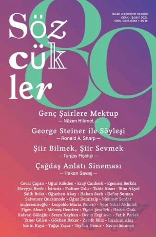 Sözcükler Dergisi Sayı: 89 Ocak - Şubat 2021 – Sözcükler Yayınları kitap kapağı