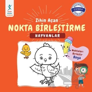 Zihin Açan Nokta Birleştirme Hayvanlar – Tuğçe Turguner – Çocuk Gelişimi Yayınları kitap kapağı