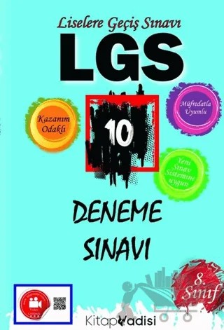 8. Sınıf LGS 10 Deneme Sınavı – Kolektif – Kitap Vadisi Yayınları kitap kapağı