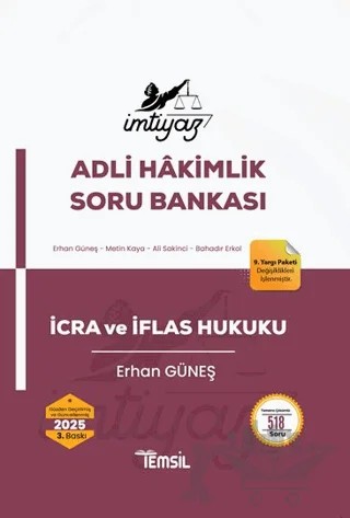 İmtiyaz İcra ve İflas Hukuku Soru Bankası – Erhan Güneş – Temsil Kitap kitap kapağı
