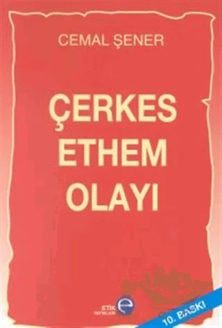 Çerkes Ethem Olayı – Cemal Şener – Etik Yayınları kitap kapağı