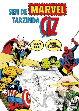 Sen De Marvel Tarzında Çiz – Stan Lee – Marmara Çizgi kitap kapağı