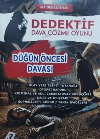 Dedektif Dava Çözme Oyunu - Düğün Öncesi Davası – Kolektif – MT Dedektiflik kitap kapağı