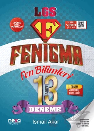 Fenigma Fen Bilimleri 1. Dönem Genel Denemeleri – İsmail Akar – Tılsım Yayınevi kitap kapağı