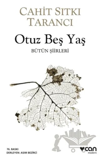 Otuz Beş Yaş – Cahit Sıtkı Tarancı – Can Yayınları kitap kapağı