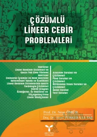 Çözümlü Lineer Cebir Problemleri – Neşe Ömür, Yücel Türker Ulutaş – Umuttepe Yayınları kitap kapağı