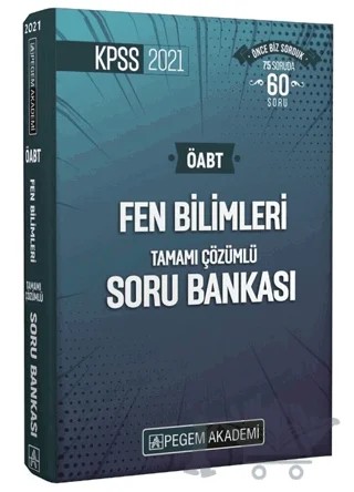 2021 KPSS ÖABT Fen Bilimleri Fen ve Teknoloji Tamamı Çözümlü Soru Bankası Seti - 4 Kitap – Kolektif – Pegem Akademi Yayıncılık kitap kapağı