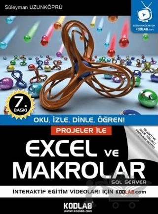 Projeler ile Excel ve Makrolar – Süleyman Uzunköprü – Kodlab Yayın Dağıtım kitap kapağı