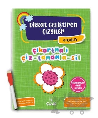 Doğa - Dikkat Geliştiren Çizgiler – Kolektif – Floki Çocuk kitap kapağı