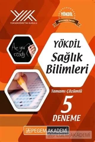 YÖKDİL Sağlık Bilimleri Tamamı Çözümlü 5 Deneme – Komisyon – Pegem Akademi Yayıncılık kitap kapağı