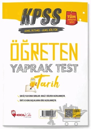 Hoca Kafası KPSS Tarih Öğreten Yaprak Test – Kolektif – Hoca Kafası Yayınları kitap kapağı