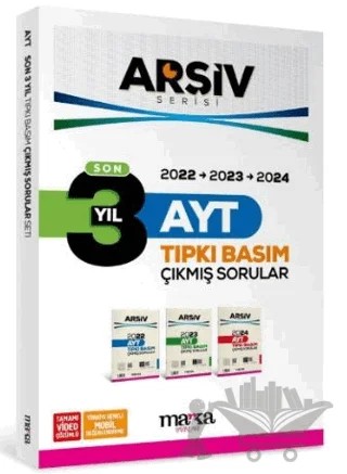 Son 3 Yıl AYT Arşiv Serisi Çıkmış Sorular Tamamı Video Çözümlü – Kollektif – Marka Yayınları kitap kapağı