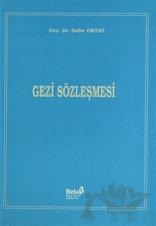 Gezi Sözleşmesi – saibe oktay – Beta Yayınevi kitap kapağı