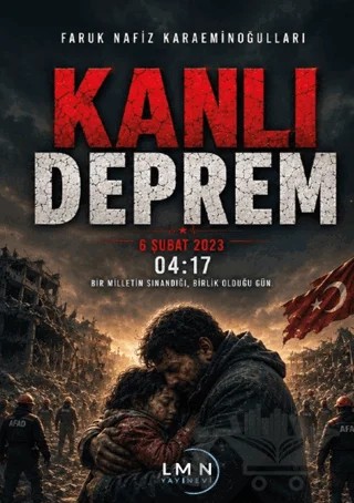Kanlı Deprem - 6 Şubat 2023 - 04:17 – Faruk Nafiz Karaeminoğulları – Liman Yayınevi kitap kapağı