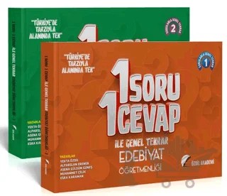 ÖABT Türk Dili ve Edebiyatı Öğretmenliği 1 Soru 1 Cevap ile Genel Tekrar Seti – Yekta Özdil – Özdil Akademi Yayınları kitap kapağı