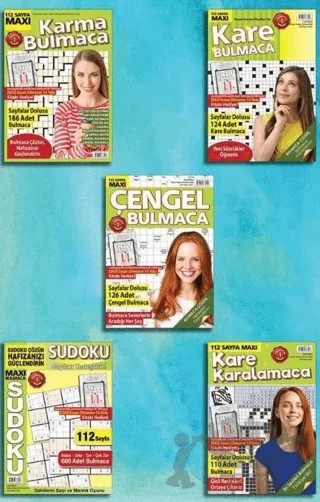 Maxi Bulmaca 5'li Set 02 – Kolektif – Maxi Yayıncılık kitap kapağı