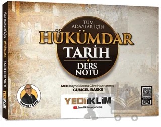 2025 Tüm Adaylar İçin Hükümdar Tarih Ders Notu – Hamza Tatar – Yediiklim Yayınları kitap kapağı