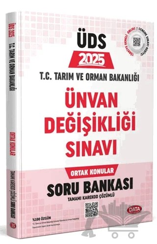 T.C. Tarım ve Orman Bakanlığı Unvan Değişikliği Sınavı Ortak Konular Soru Bankası – Kolektif – Data Yayınları kitap kapağı