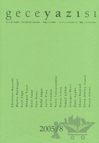 Geceyazısı 2005 - 8 – Sel Yayıncılık kitap kapağı