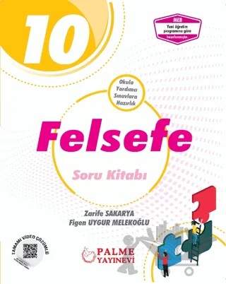 Palme 10. Sınıf Felsefe Soru Kitabı – Figen Uygur Melekoğlu, Zarife Sakarya – Palme Yayınları kitap kapağı