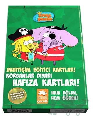 Muhtişim Eğitici Kartlar! - Korsanlar Diyarı Hafıza Kartları! – Kolektif – Eksik Parça Yayınları kitap kapağı