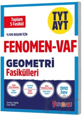 TYT AYT VAF Geometri Fasikülleri Seti – Kolektif – Fenomen Yayınları kitap kapağı