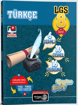 8. Sınıf LGS Türkçe 16 lı Branş Denemeleri – Kolektif – Tokay Yayınları kitap kapağı