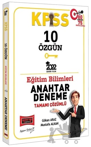 KPSS Eğitim Bilimleri Tamamı Çözümlü 10 Özgün Anahtar Deneme – Mustafa Alkan, Gökan Araz – Yargı Yayınevi kitap kapağı