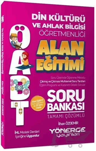 ÖABT DKAB Din Kültürü Öğretmenliği Alan Bilgisi Soru Bankası Çözümlü – İlhan Özdemir – Yönerge Yayınları kitap kapağı