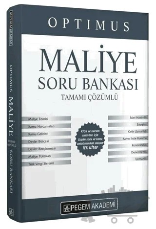 2020 KPSS A Grubu Optimus Maliye Soru Bankası Tamamı Çözümlü – Kolektif – Pegem Akademi Yayıncılık kitap kapağı