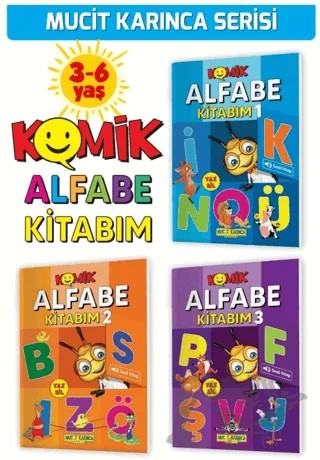 3-6 Yaş YAZ-SİL Komik Alfabe Kitabım (Harfleri Öğrenme ve Yazma, Okumaya Hazırlık, Dikkat Geliştiren Etkinlikler, Sesli Kitaplar) – Kolektif – Yükselen Zeka Yayınları kitap kapağı