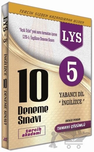 LYS 5 İngilizce 10 Deneme Sınavı – Deniz Pınar – Tercih Akademi Yayınları kitap kapağı